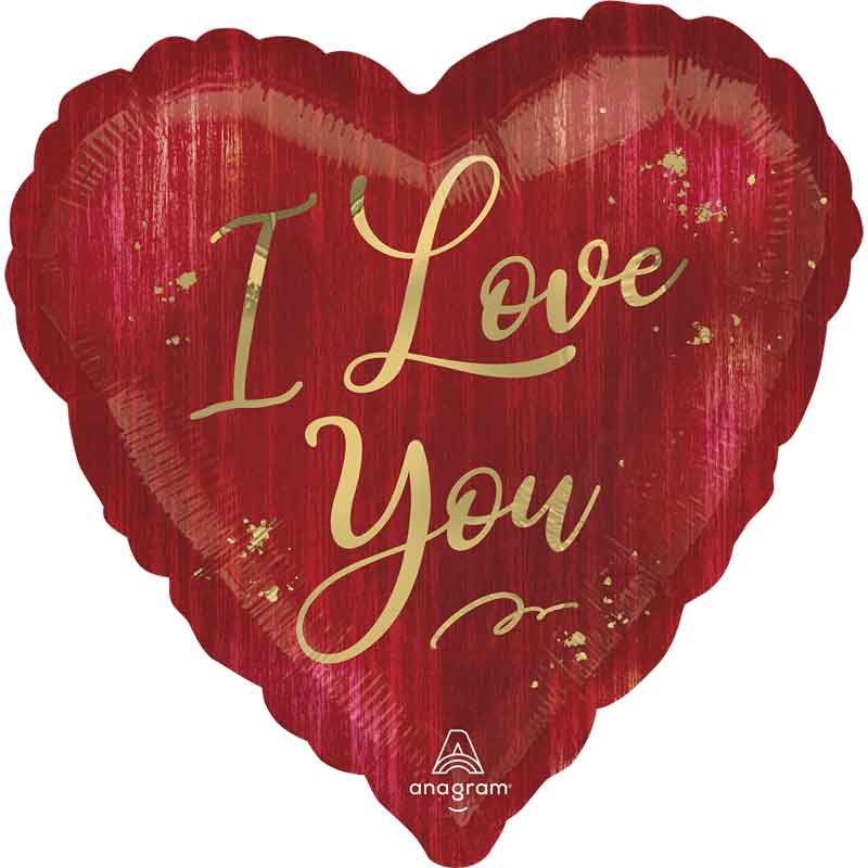18in I LOVE YOU VALENTINE ROUGE FOIL BALLOON
