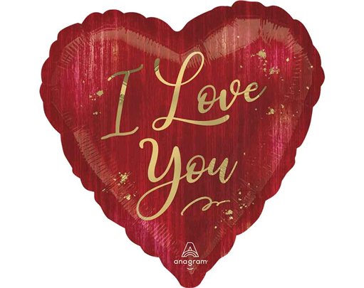 18in I LOVE YOU VALENTINE ROUGE FOIL BALLOON
