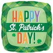 18in HAPPY ST PATRICKS DAY PLAID FOIL BALLOON