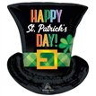 ST PATRICKS DAY TOP HAT SUPERSHAPE FOIL BALLOON