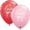 25PK 11in LOVE YOU CASUAL SCRIPT QUALATEX