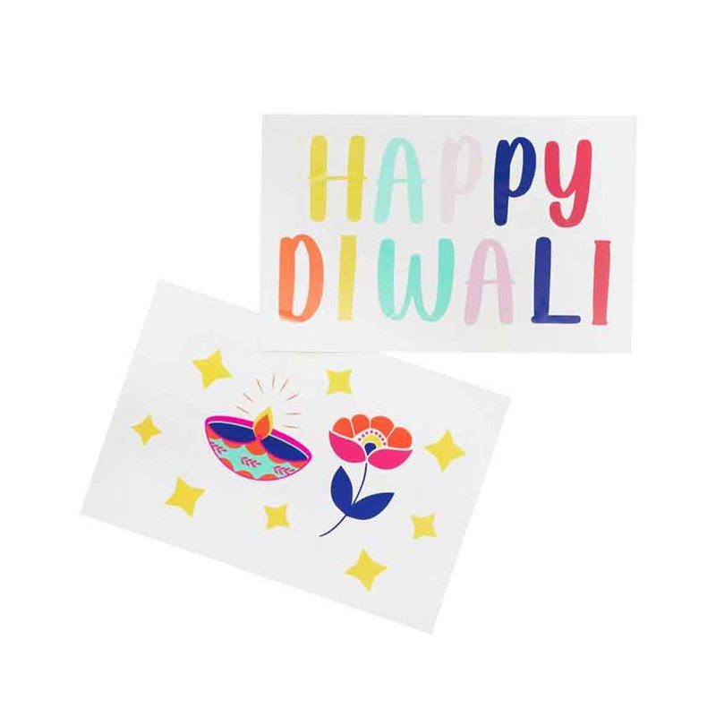2PK DIWALI WINDOW STICKERS