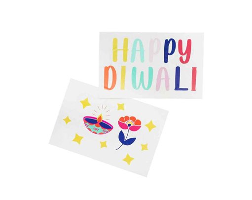 2PK DIWALI WINDOW STICKERS