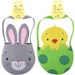 2ASST EASTER FELT BAG