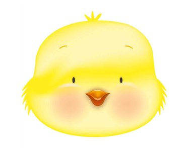 EASTER CHICK SHAPED FOIL BALLOON