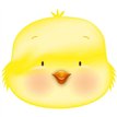 EASTER CHICK SHAPED FOIL BALLOON