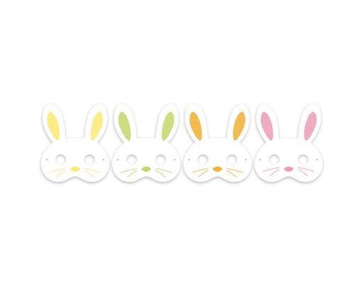 4PK BUNNY MASKS