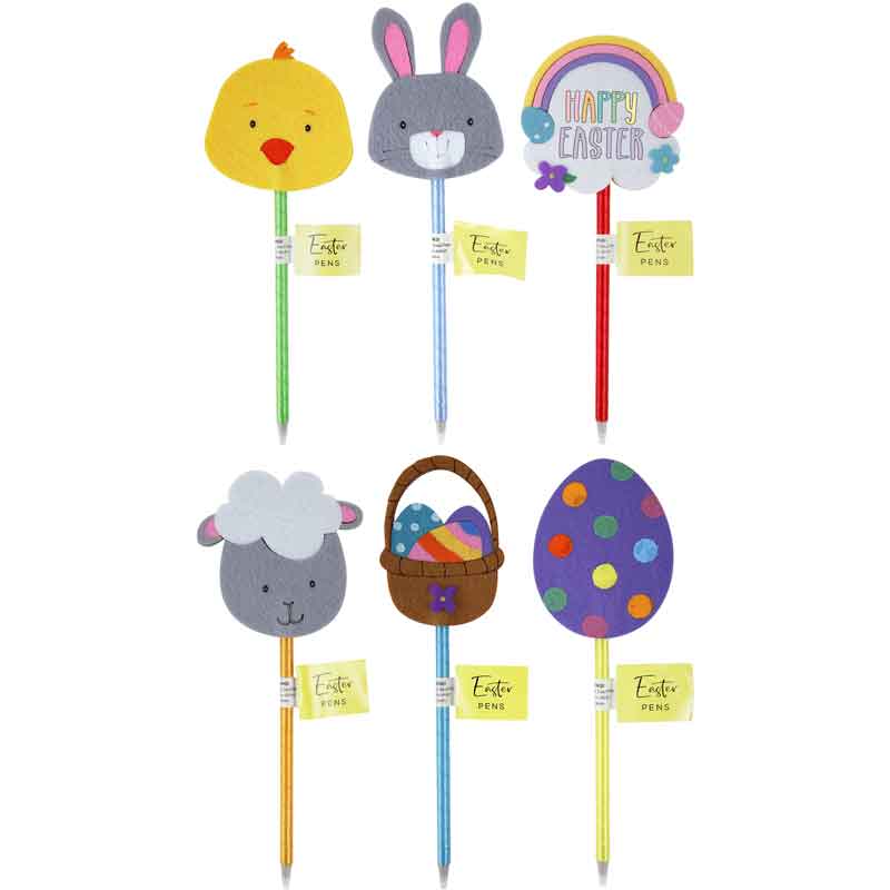 6ASST EASTER PEN 18S