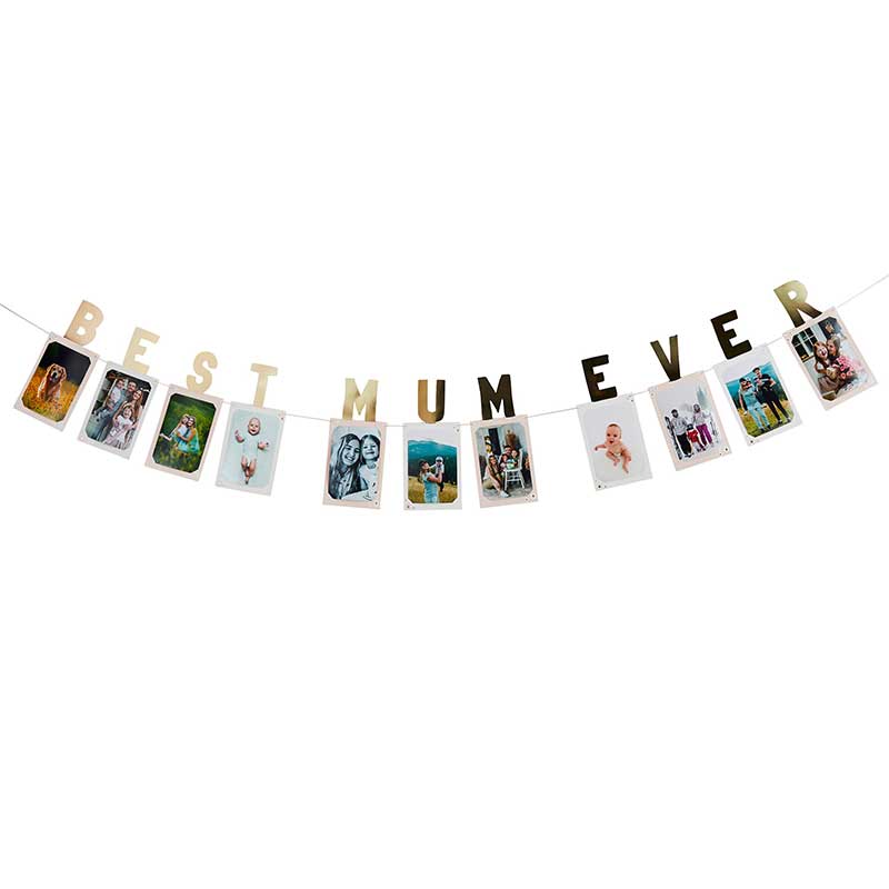3m BEST MUM EVER PHOTO BUNTING
