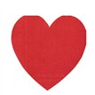 16PK HEART SHAPED PAPER NAPKINS