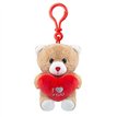 4in 2ASST CLIP-ON BEAR WITH LOVE HEART 12S