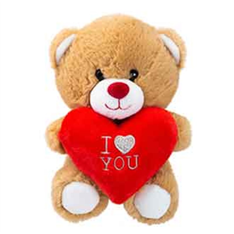 6in BEAR WITH LOVE HEART 9S