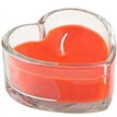 LARGE RED GLASS HEART CANDLE