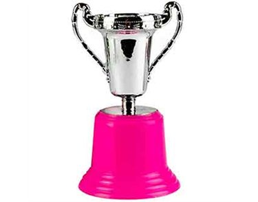 13cm PLASTIC TEACHER TROPHY IN BOX