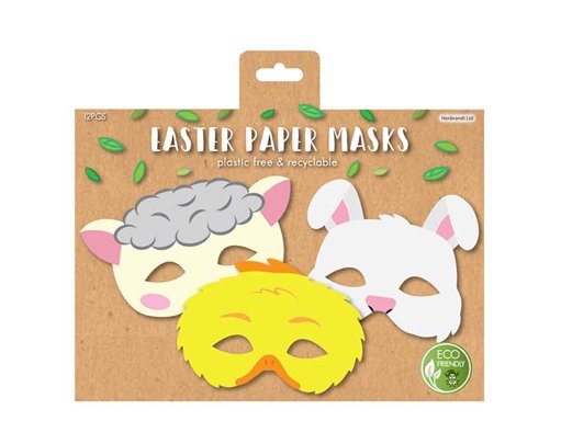 12PK 3ASST EASTER PAPER MASK