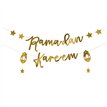 2m GOLD 'RAMADAN KAREEM' CARD BANNER
