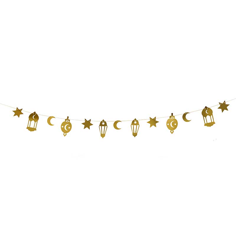2m GOLD RAMADAN CARD GARLAND