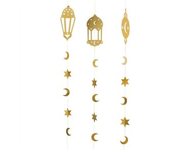 3PK RAMADAN HANGING DECORATIONS