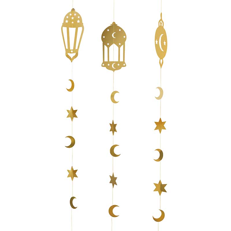 3PK RAMADAN HANGING DECORATIONS