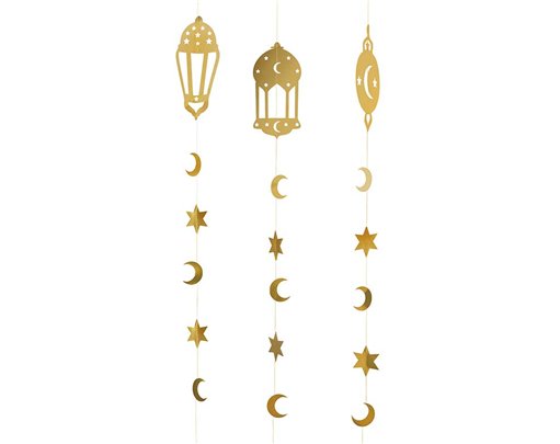 3PK RAMADAN HANGING DECORATIONS