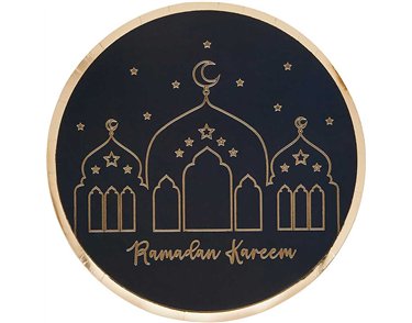 8PK 23cm RAMADAN PAPER PLATES