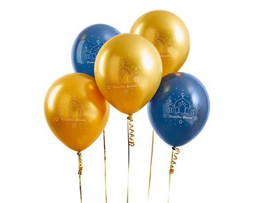 5PK 12in RAMADAN LATEX BALLOONS
