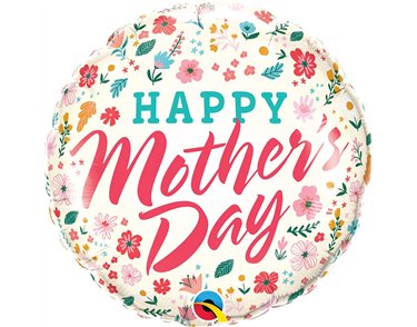 18in MOTHER'S DAY DITSY FLOWERS FOIL BALLOON