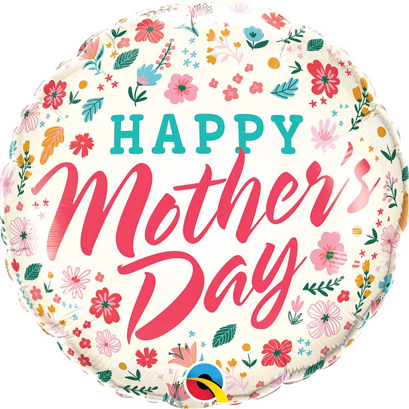 18in MOTHER'S DAY DITSY FLOWERS FOIL BALLOON