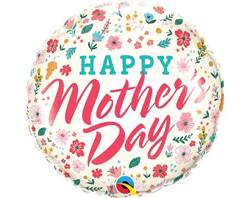 18in MOTHER'S DAY DITSY FLOWERS FOIL BALLOON