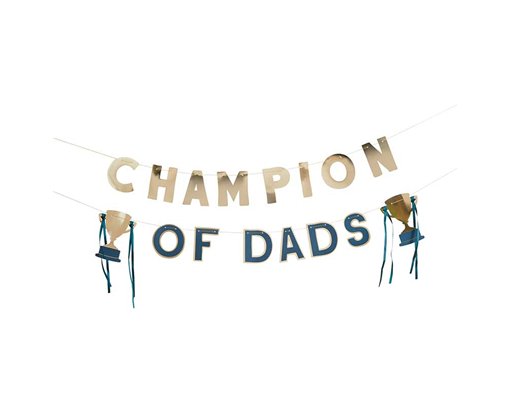 2m GOLD 'CHAMPION OF DAD'S' BANNER