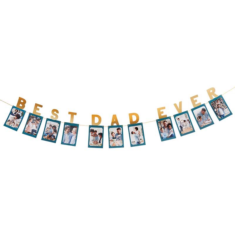 3m BEST DAD EVER PHOTO GARLAND