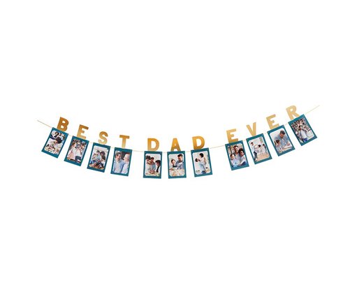 3m BEST DAD EVER PHOTO GARLAND