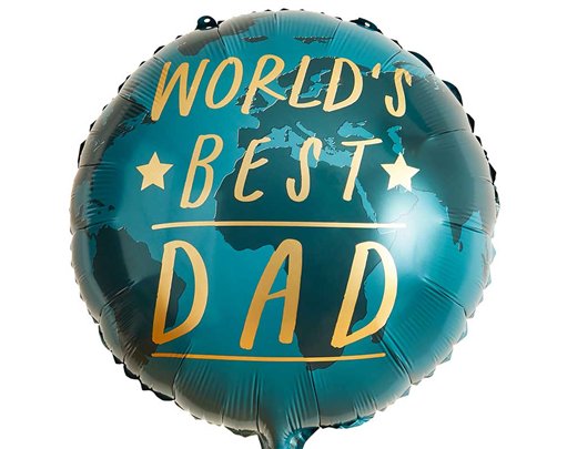 22in WORLD'S BEST DAD FOIL BALLOON