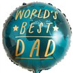 22in WORLD'S BEST DAD FOIL BALLOON