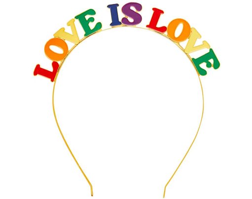 LOVE IS LOVE METAL HEADBAND