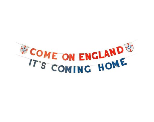 2.5m COME ON ENGLAND CARD BANNER