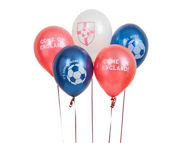5PK 12in COME ON ENGLAND BALLOONS
