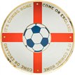 8PK COME ON ENGLAND FOILED PAPER PLATES