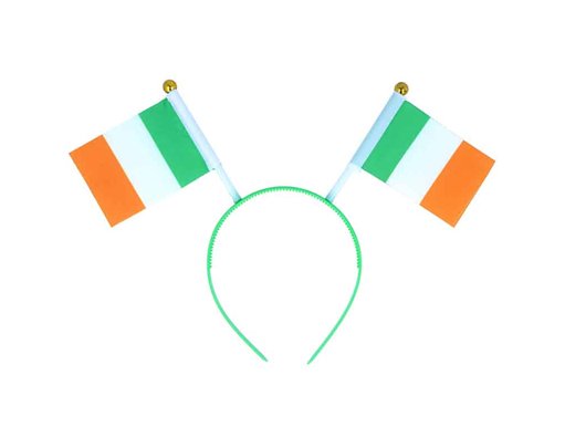 ST PATRICKS DAY IRELAND FLAGS HEADBAND