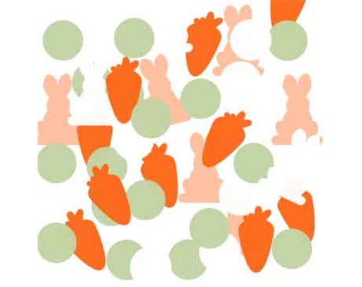 EASTER BUNNY PAPER CONFETTI