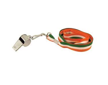 5.5cm ST ST PATRICKS DAY METAL WHISTLE 12S