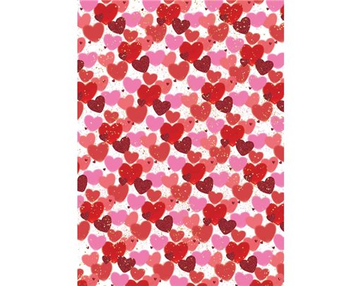 RED & PINK HEARTS SIMON ELVIN GIFTWRAP 24S