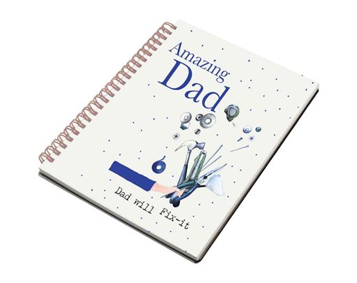 A5 FATHERS DAY SPIRAL NOTEBOOK