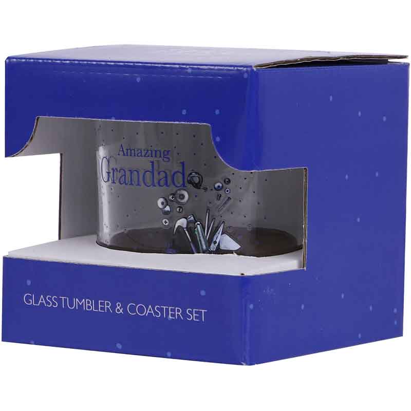 FATHERS DAY GRANDAD WHISKEY GLASS SET