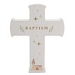 BAPTISM FAITH & HOPE MANTEL CROSS PLAQUE