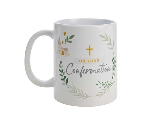 CONFIRMATION FAITH & HOPE WHITE MUG