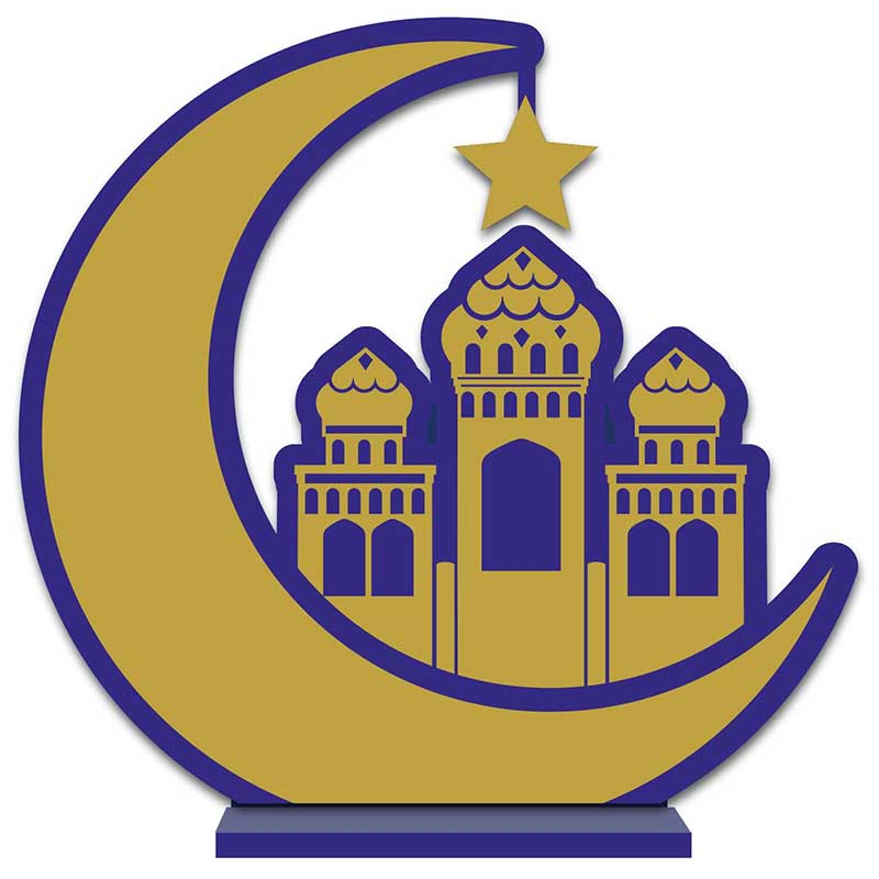 OPULENT EID WOODEN SIGN - 30CM