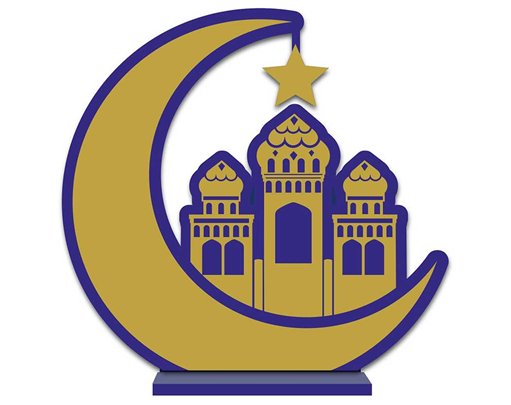 OPULENT EID WOODEN SIGN - 30CM