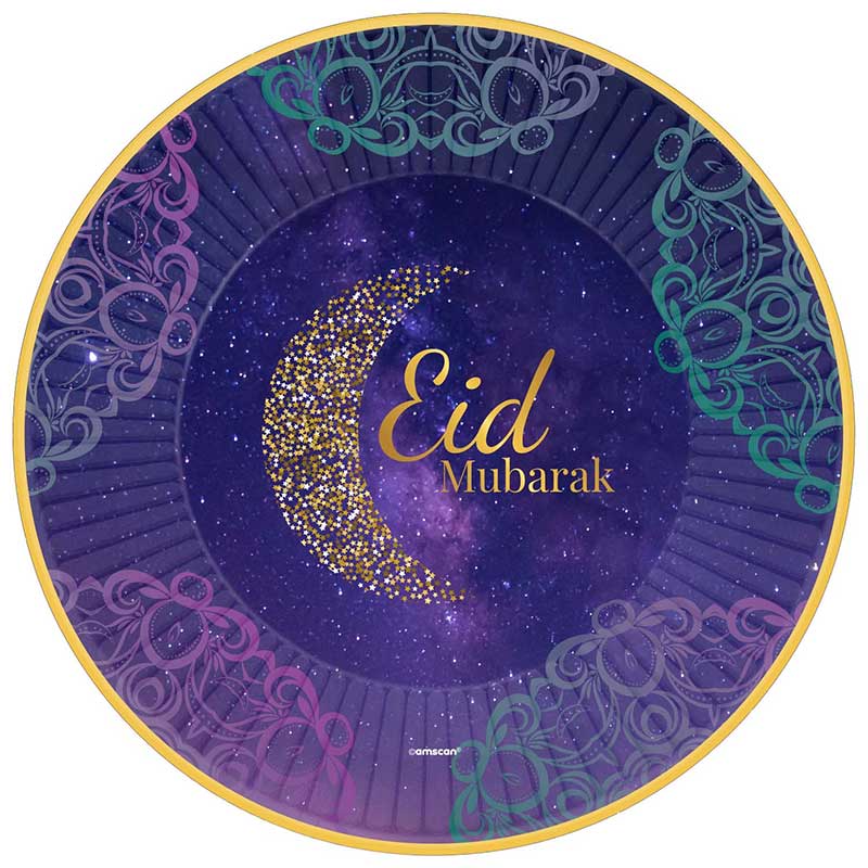8PK 23cm OPULENT EID PLATES