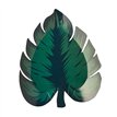 8PK TROPICAL LEAF PAPER PLATES